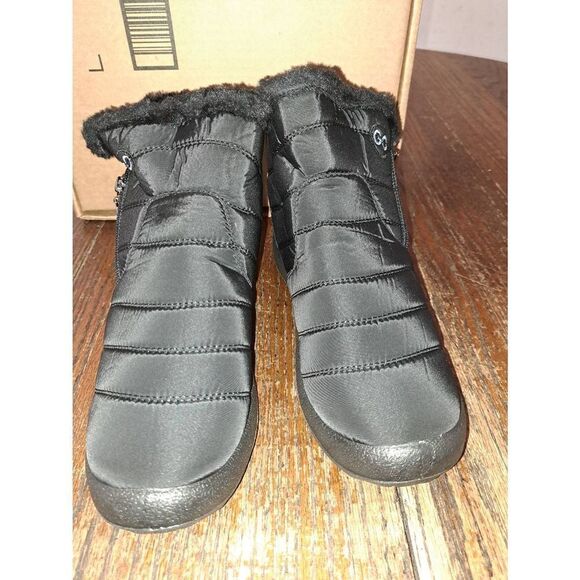 New Size 10 (41) Black Snow Shoes Booties Ankle Boots Lightweight Waterproof - Picture 2 of 5